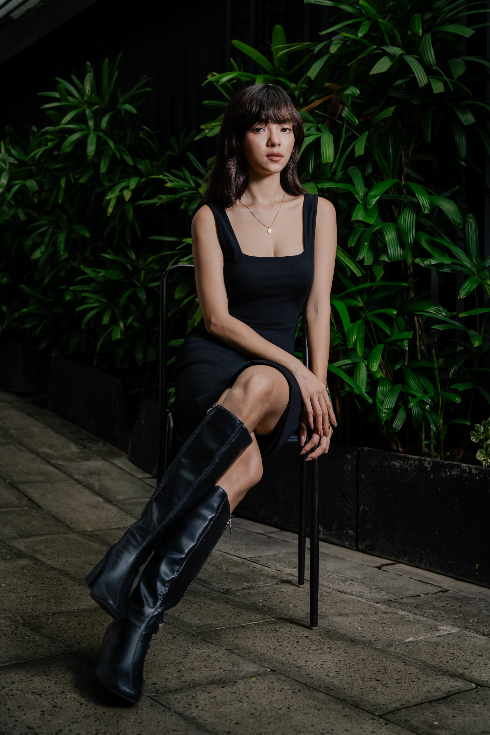 Bobbie Wide Strap Bodycon Dress | Brown
