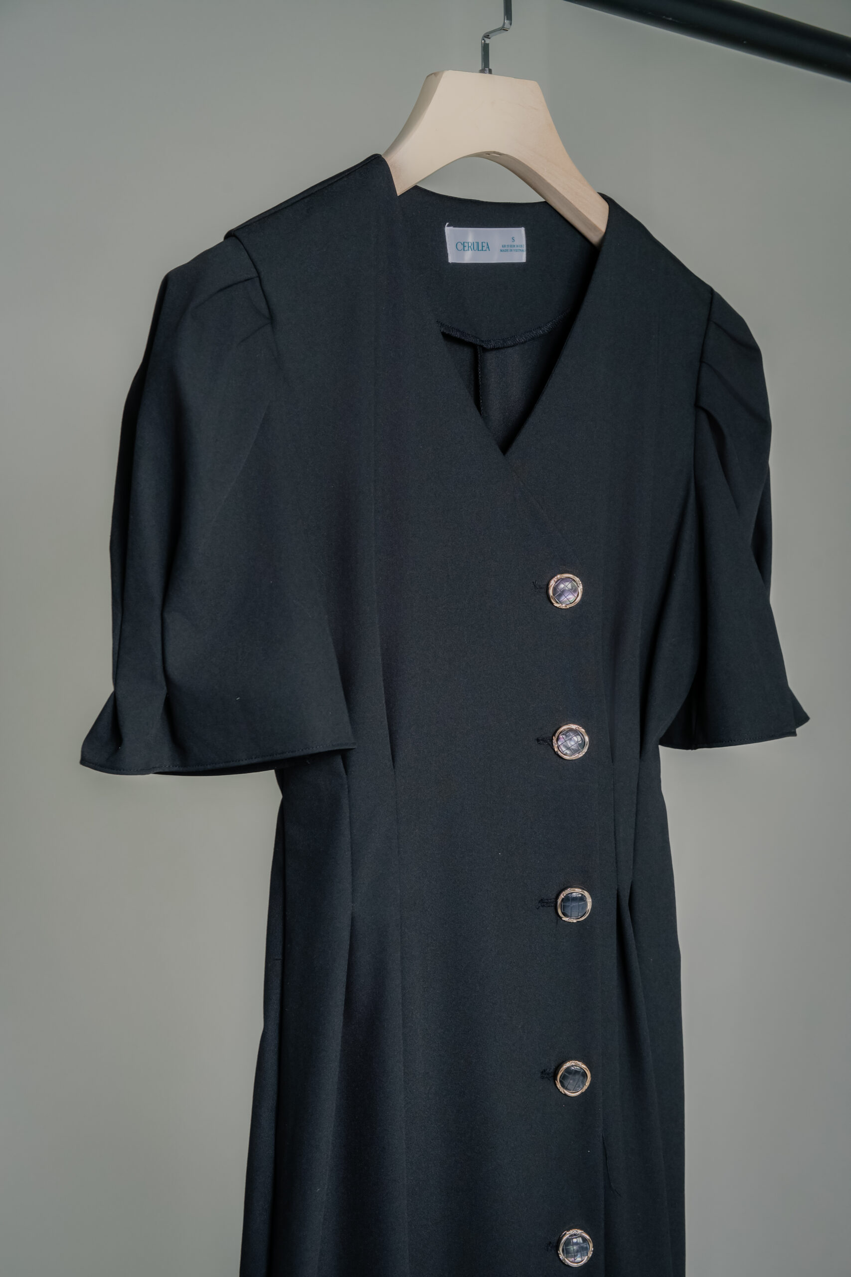 Catherine Midi Dress | Black