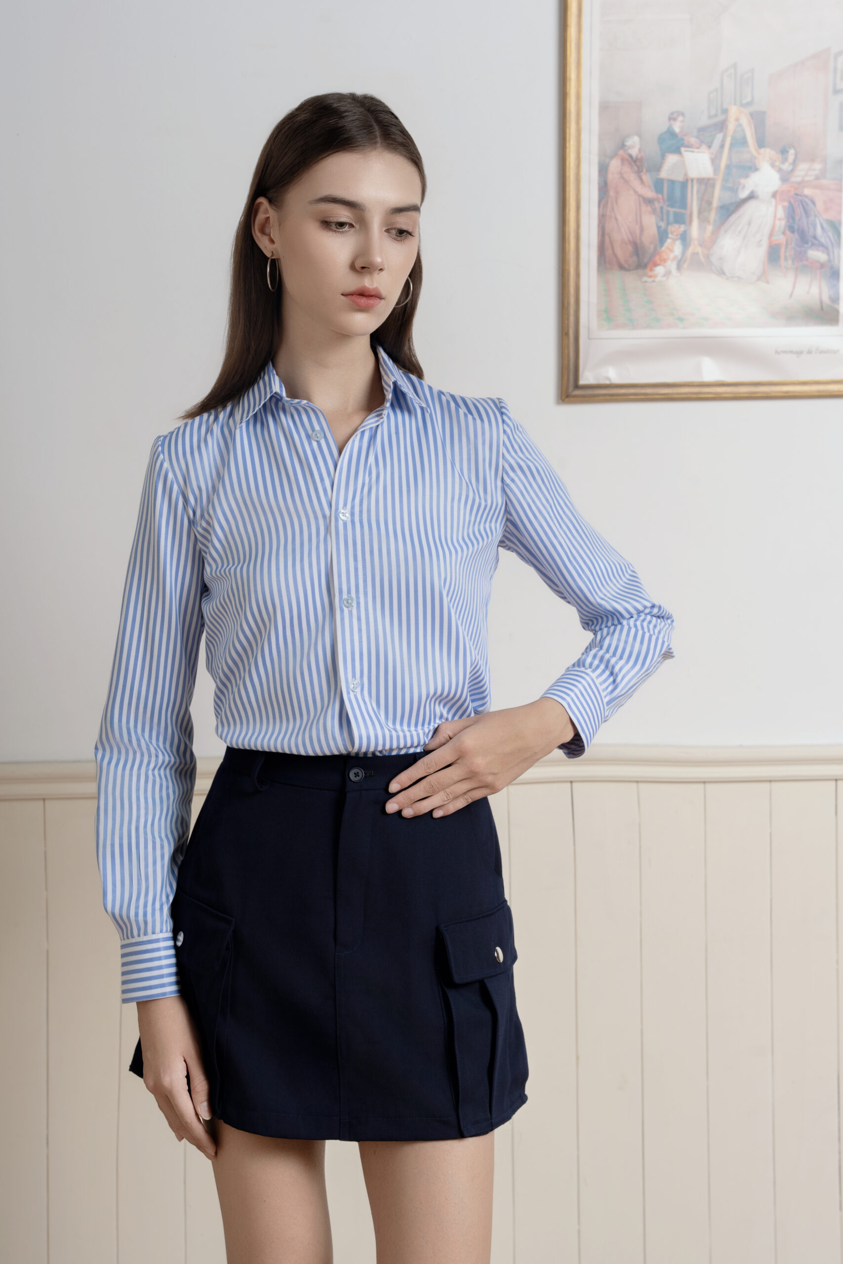 Bengal Striped Blouse | Blue