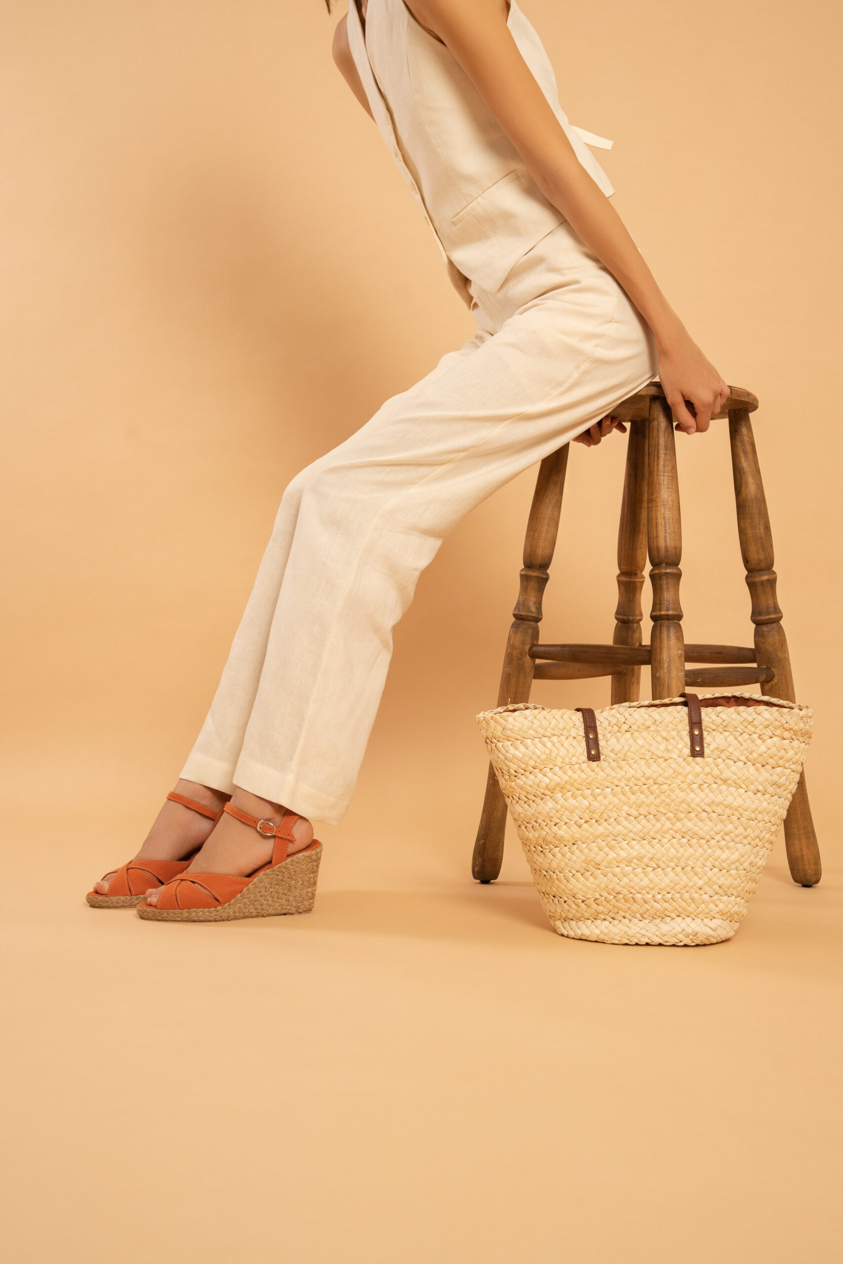 Naomi Premium Linen Trousers | Cream