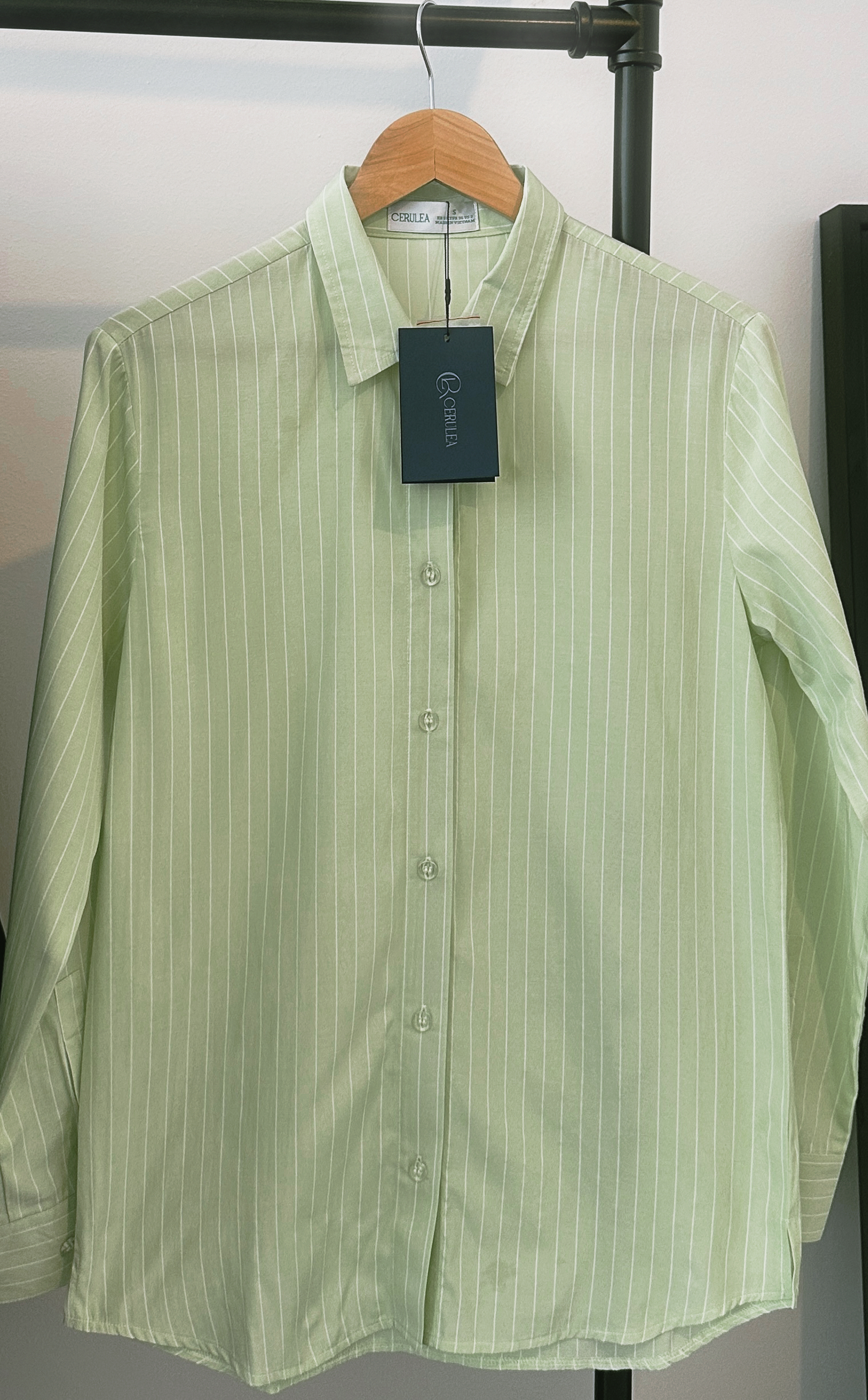 Bengal Striped Blouse | Avocado