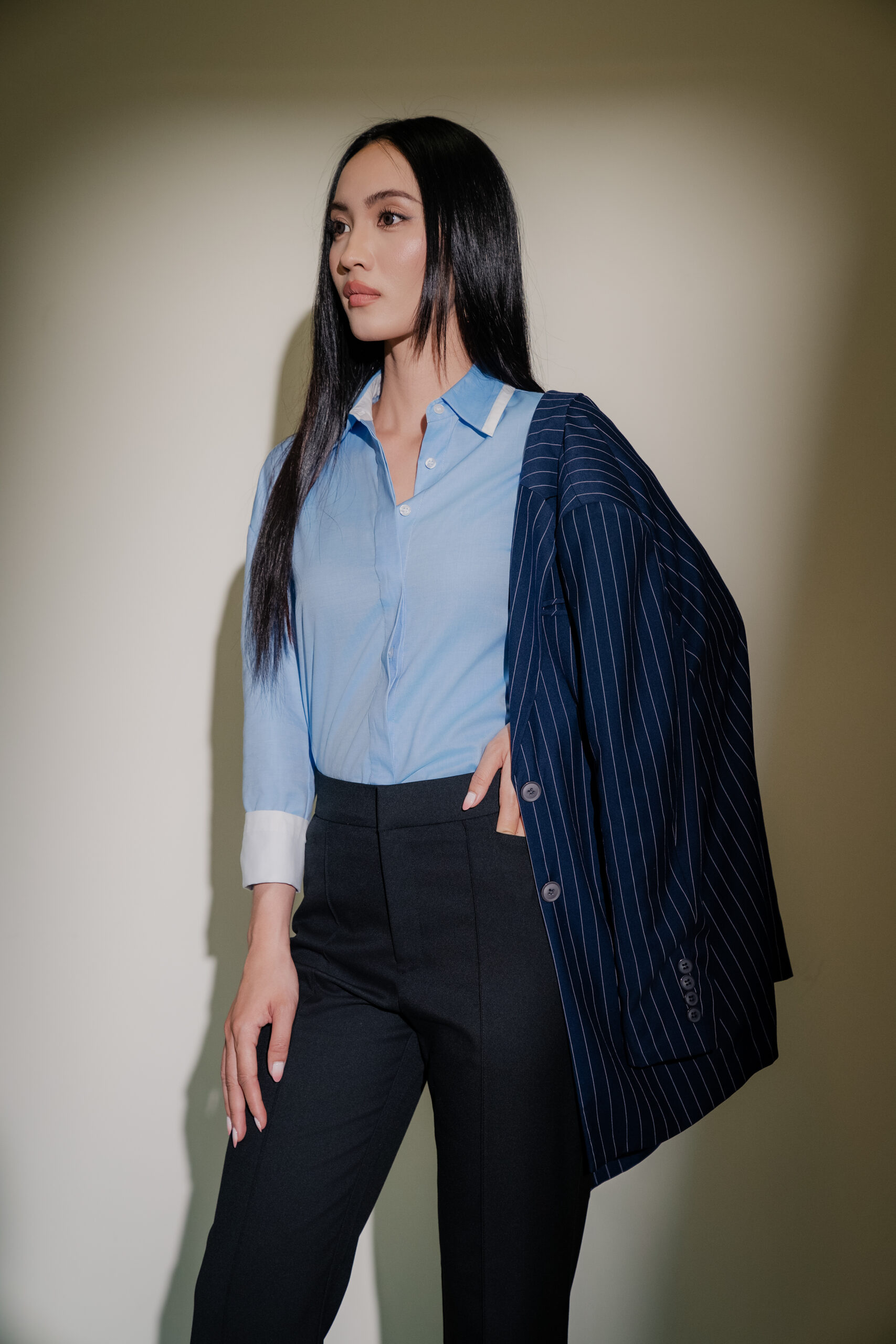 Oxford Shirt | Blue&White Contrast