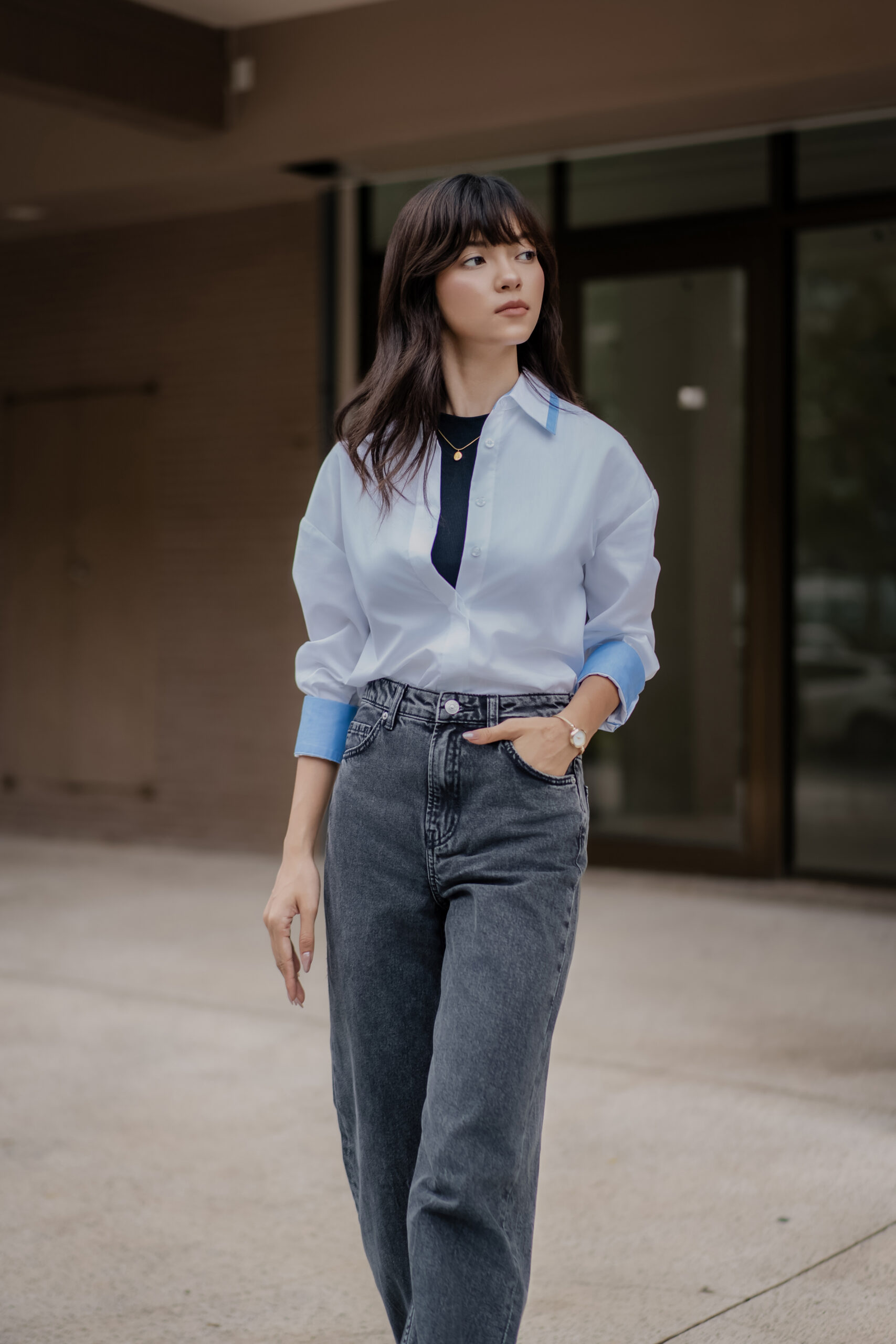 Oxford Shirt | White&Blue Contrast