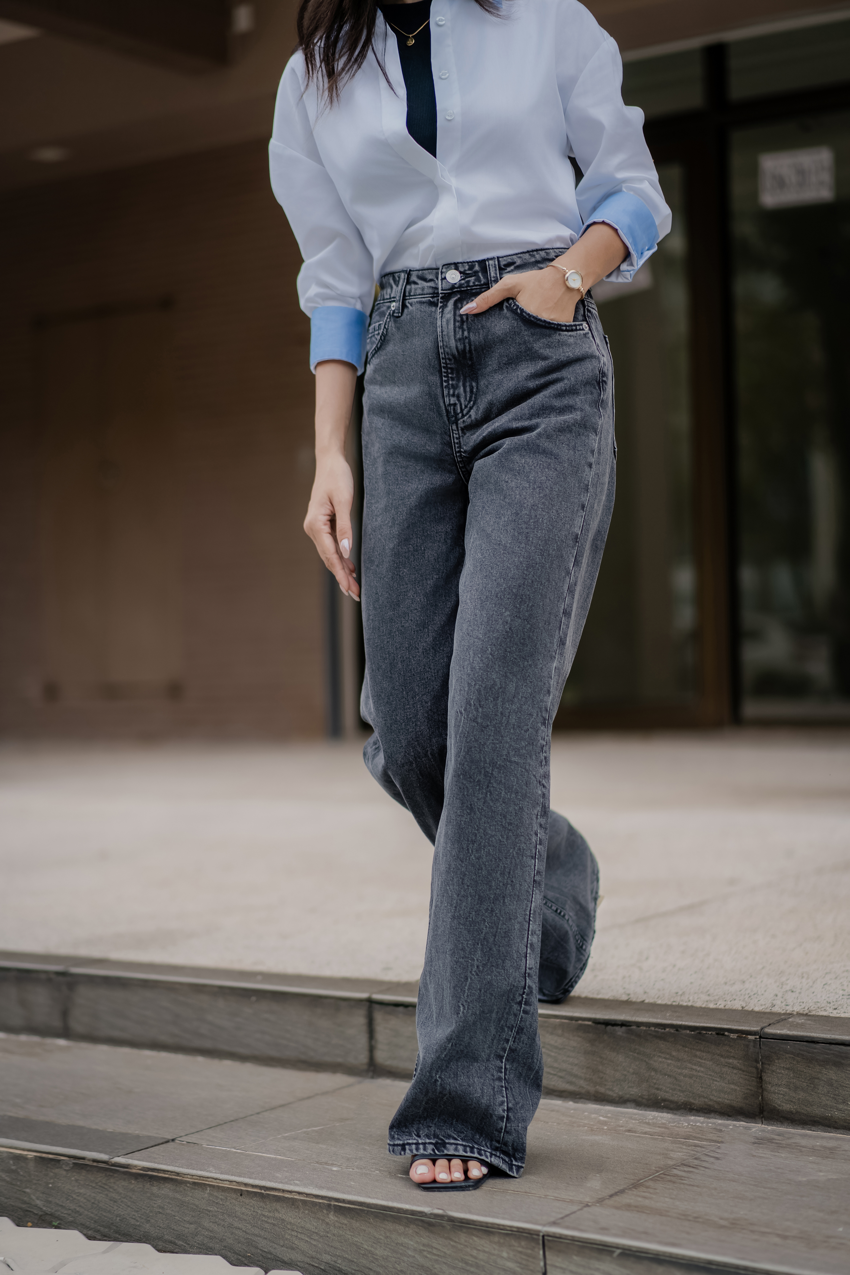 Oxford Shirt | White&Blue Contrast