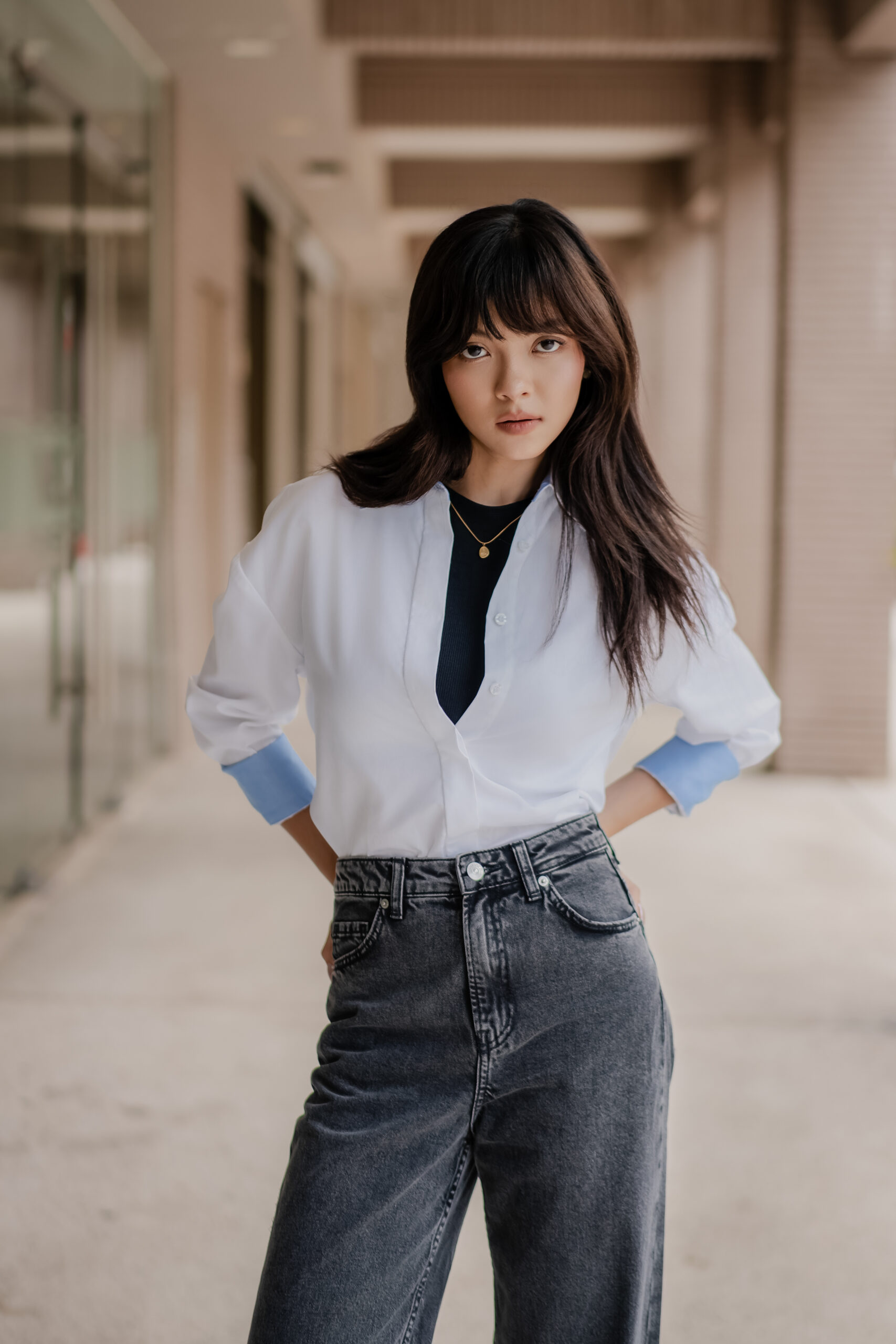 Oxford Shirt | White&Blue Contrast